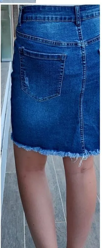 Falda Vaquera Juvenil Talla Grande