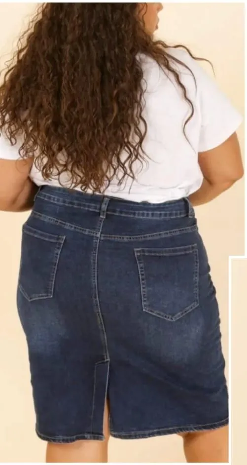Falda Vaquera Mujer Talla Grande