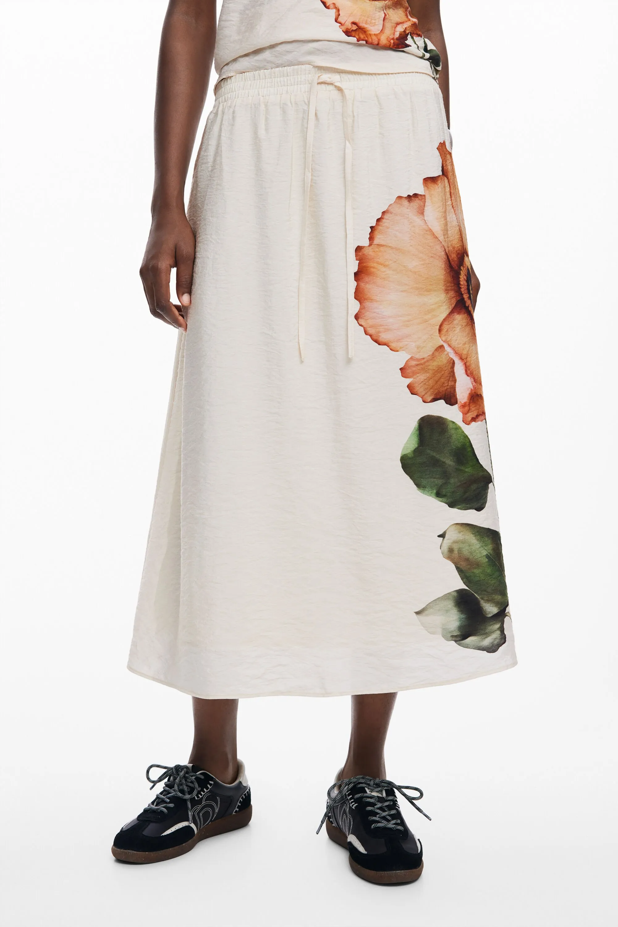 Faldilla midi de flors