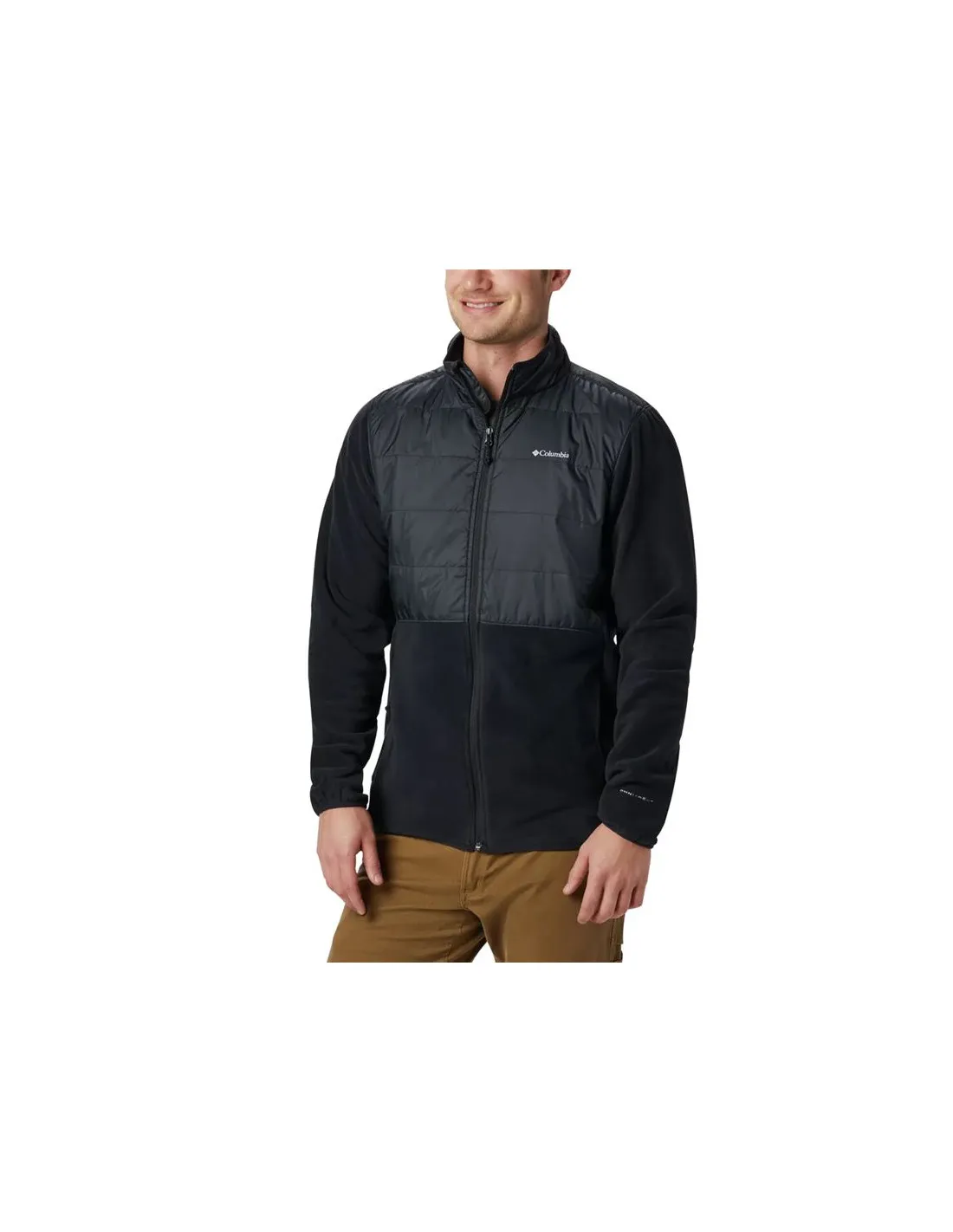 Forro Polar Columbia Montaña Basin Butte negro Hombre