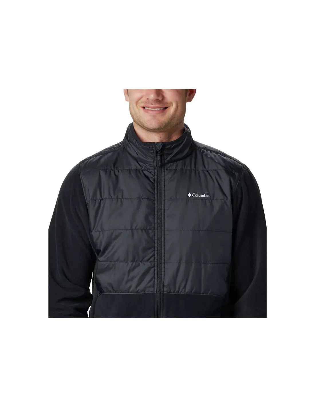 Forro Polar Columbia Montaña Basin Butte negro Hombre