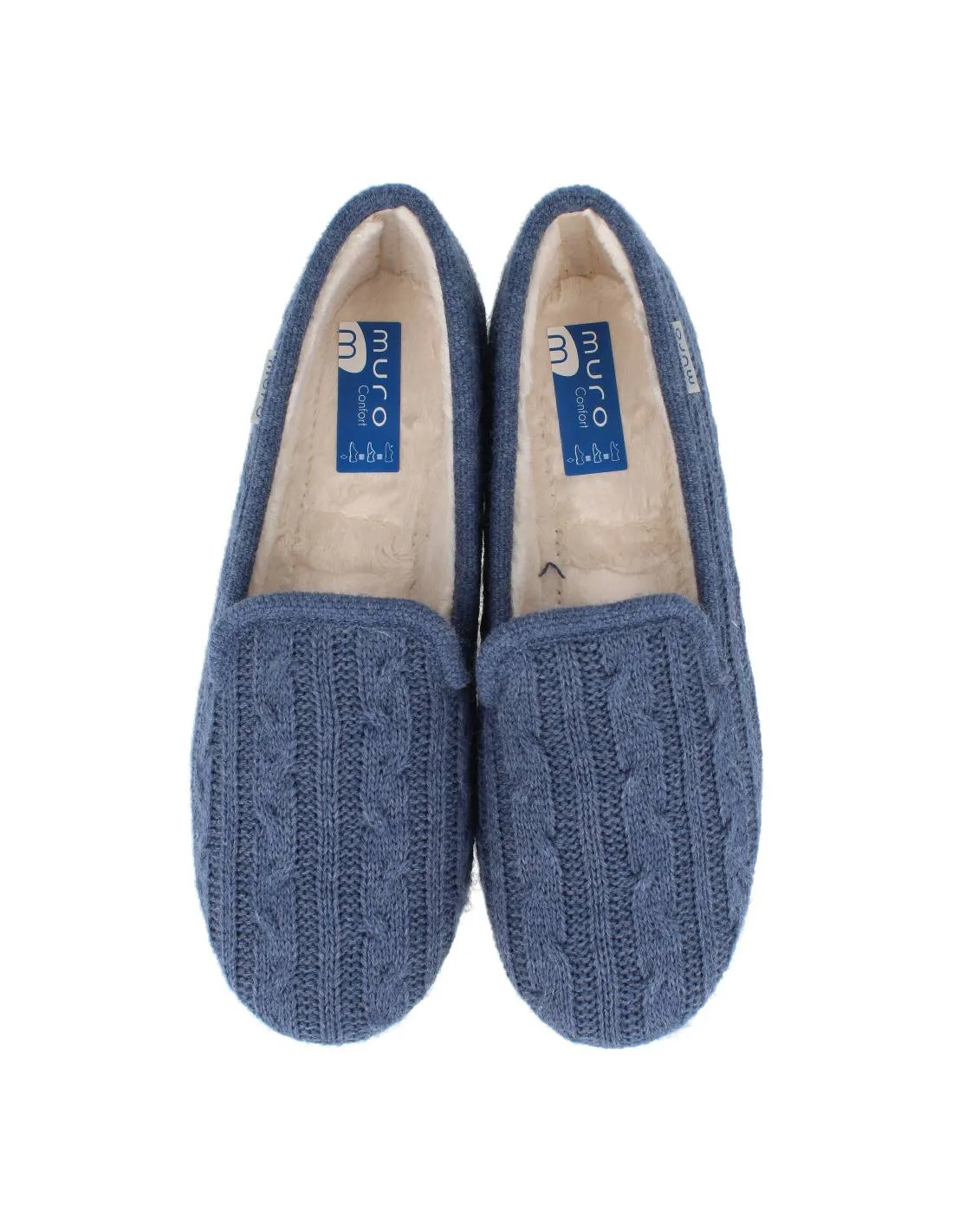 GARRIDO MURO  ZAPATILLAS DE CASA CERRADA LANA MARINO