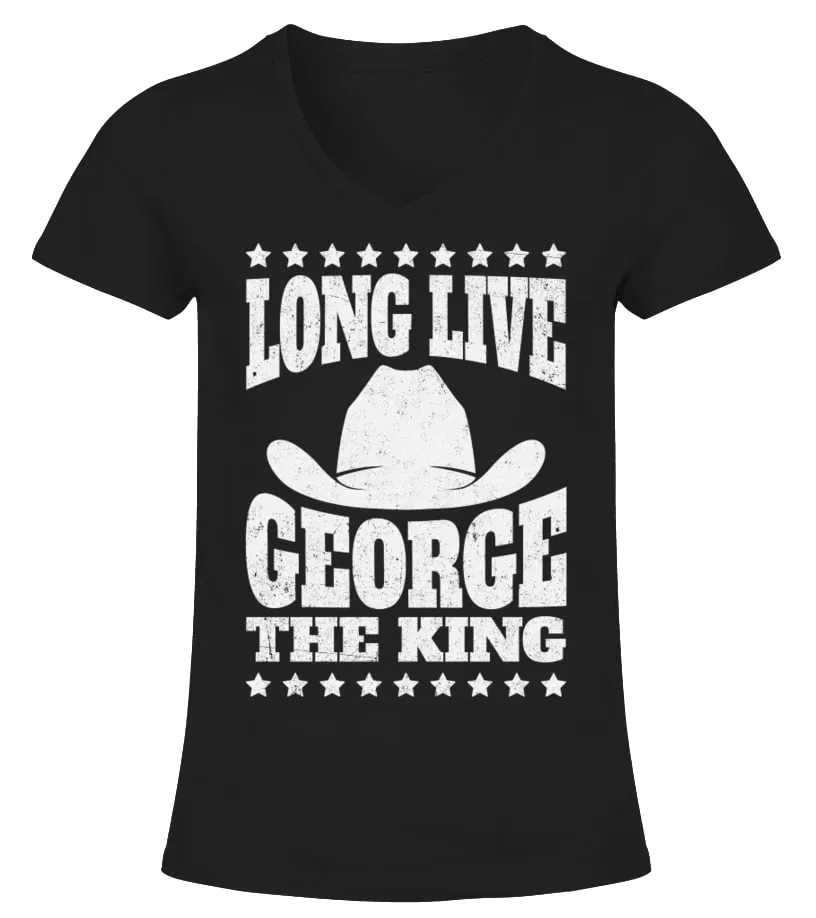 george strait9 Camiseta cuello pico Mujer