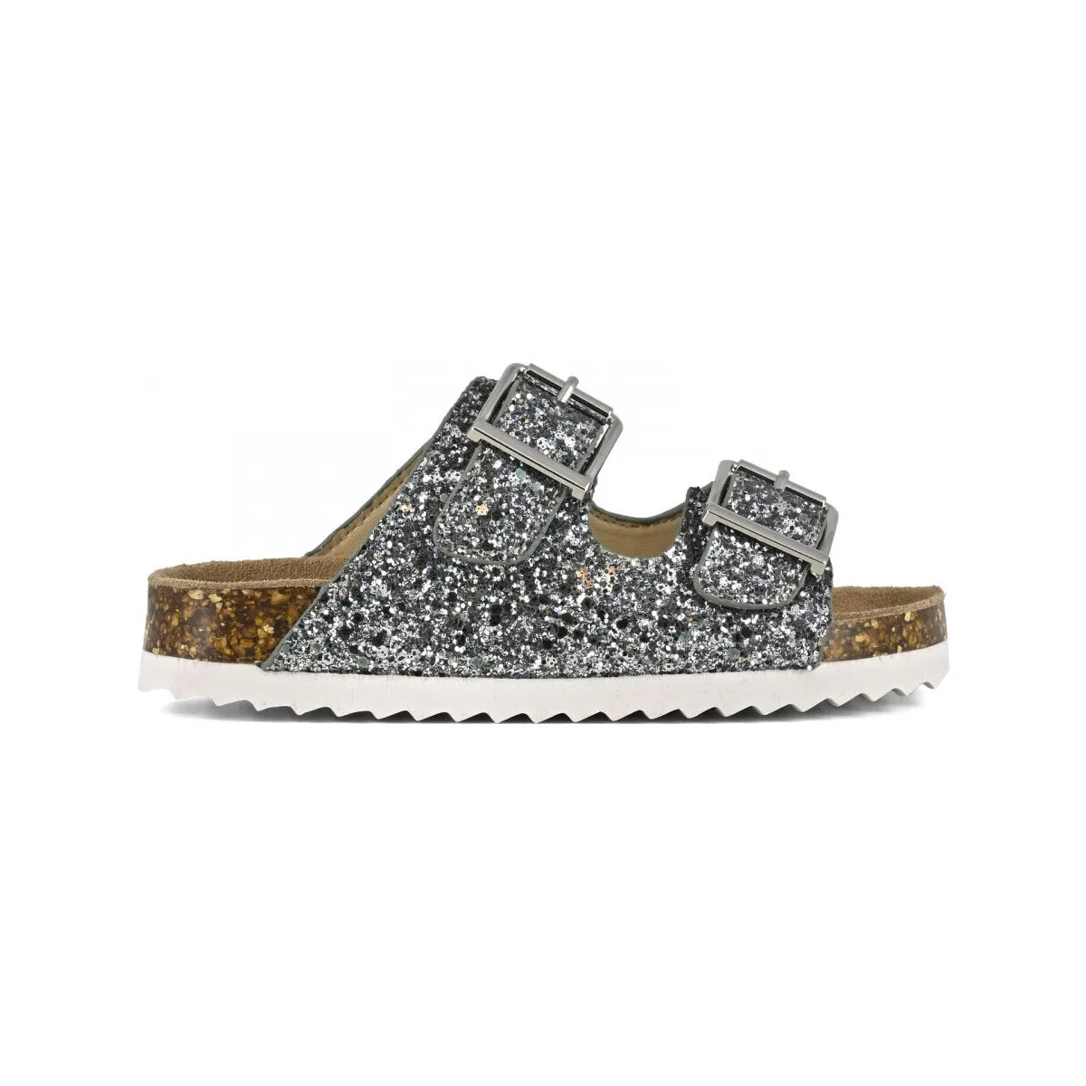 Glitter sandal 2 buckles