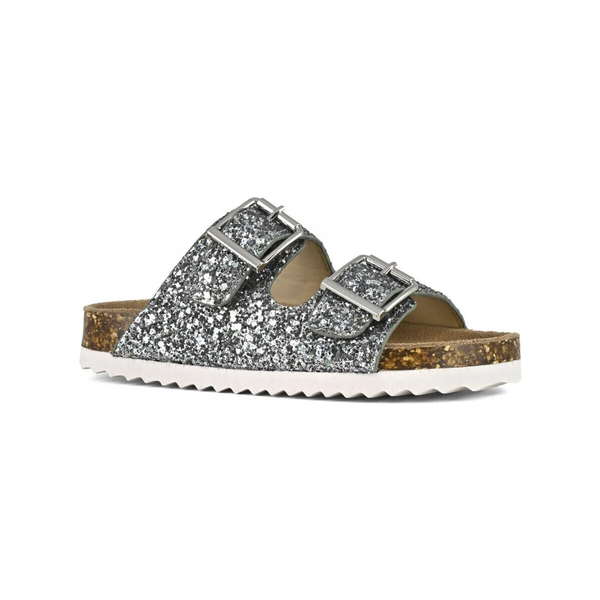 Glitter sandal 2 buckles