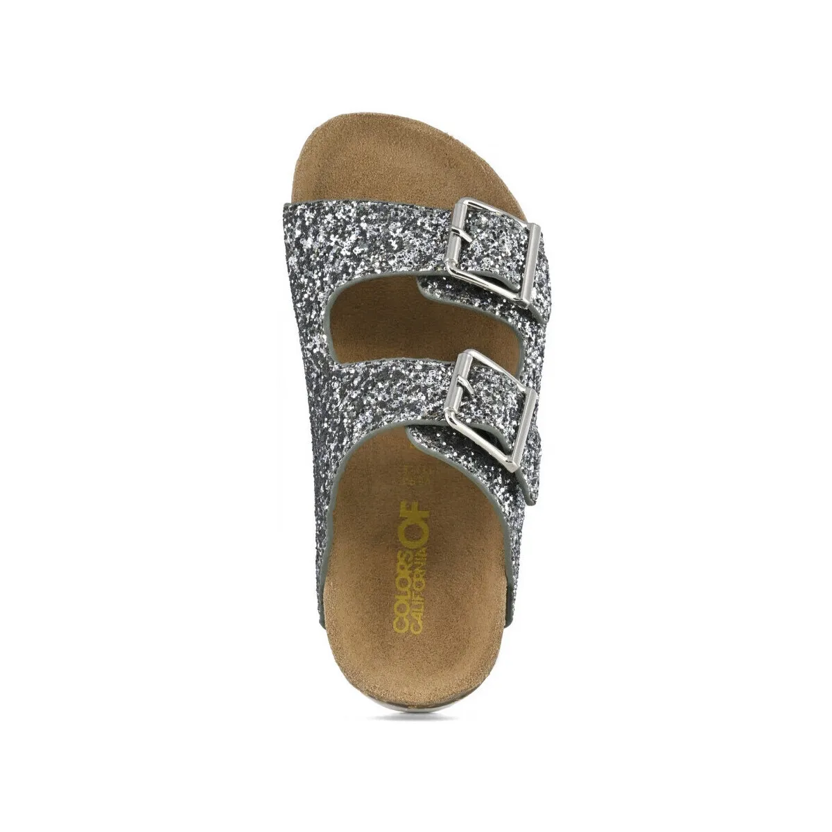 Glitter sandal 2 buckles