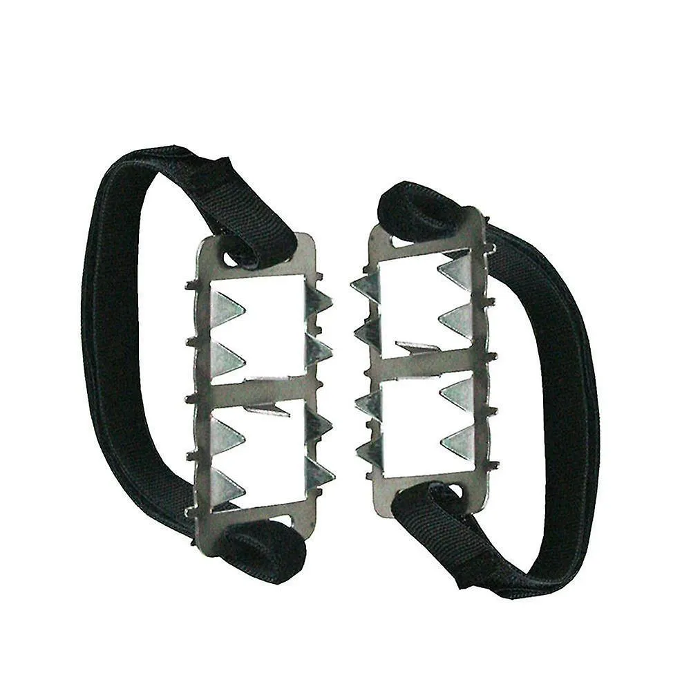 Ice Gripper Ice Climbing Spikes Grips 26 Teeth Cover Anti Camping Shoes Climbing Crampon Cleats Slip