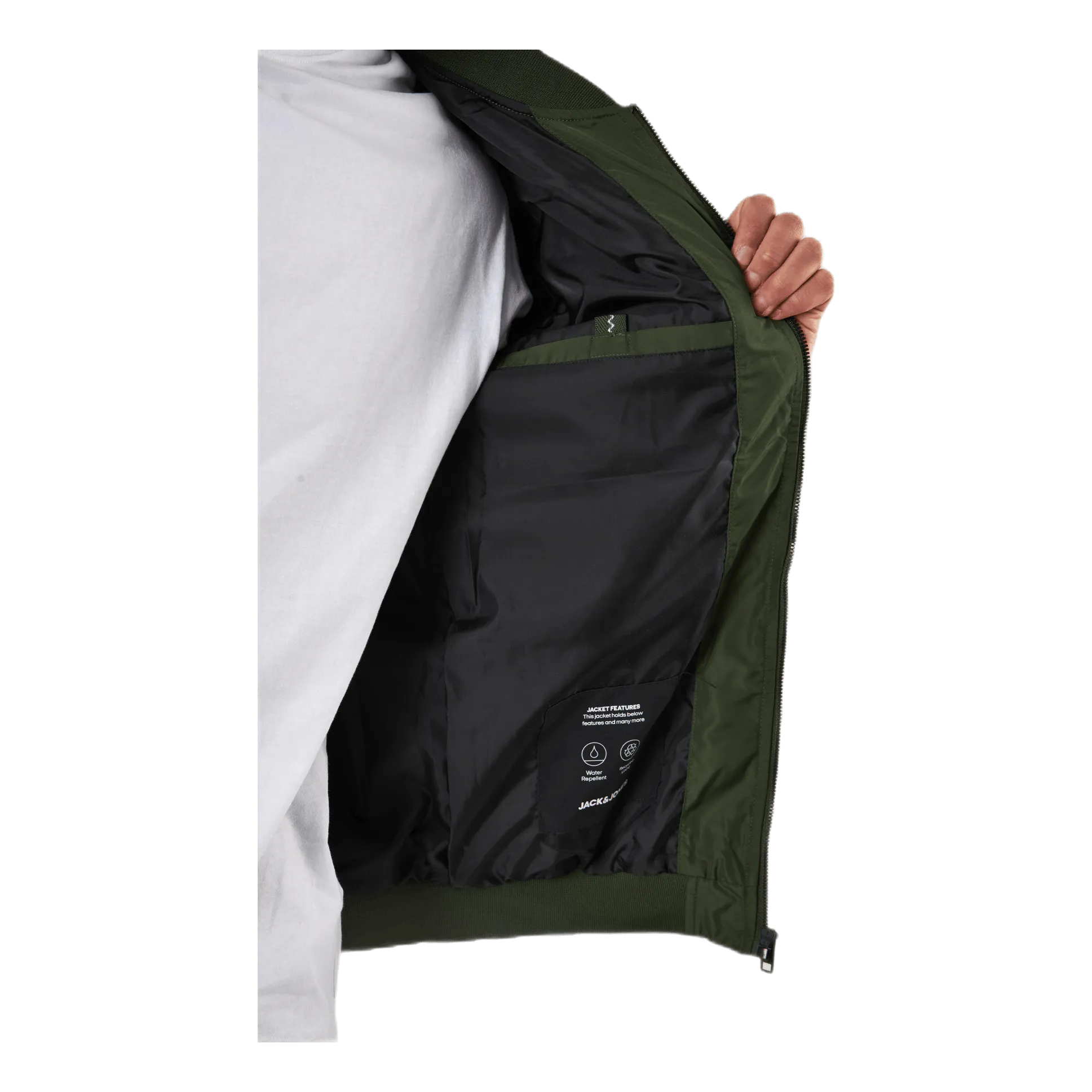 Jack & Jones Jaxson Bomber Rifle Green