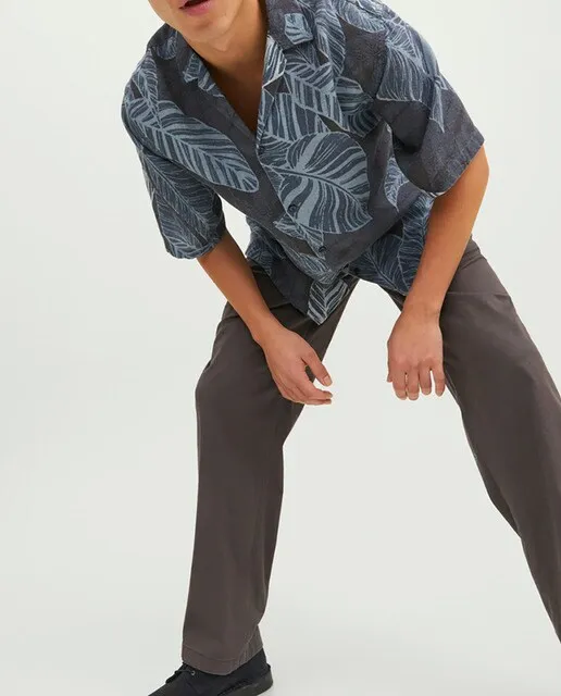 Jack & Jones Camisa resort manga corta fit oversize hombre