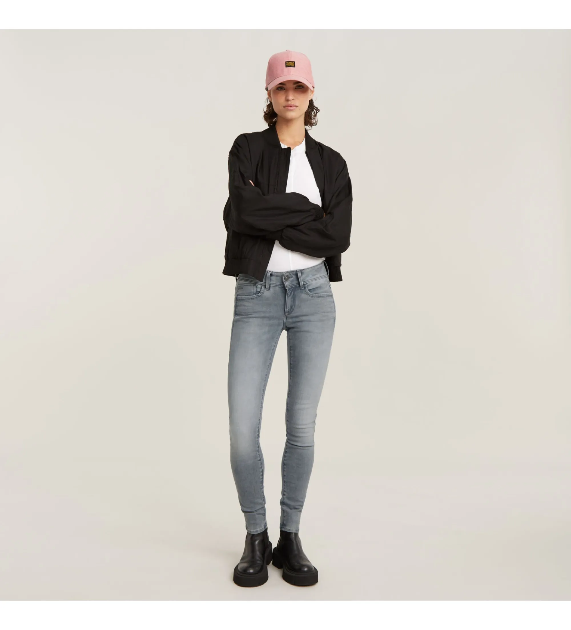Jeans Lynn Skinny gris