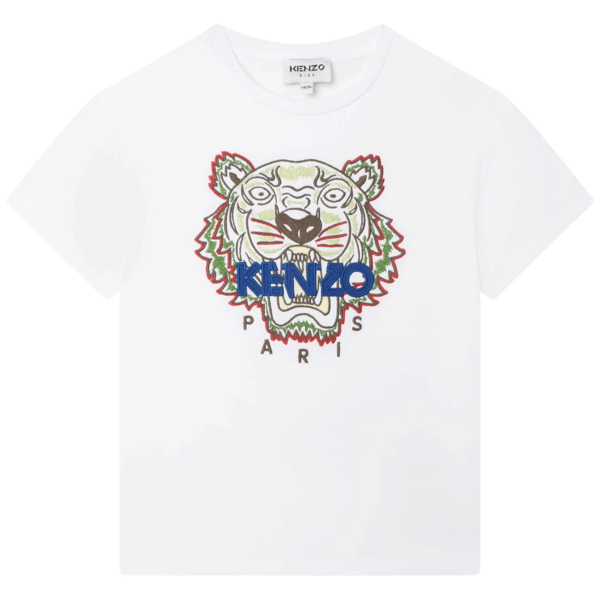 KENZO KIDS Camiseta con tigre bordado