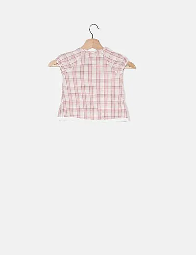 Kids Land Blusa rosa cuadros
