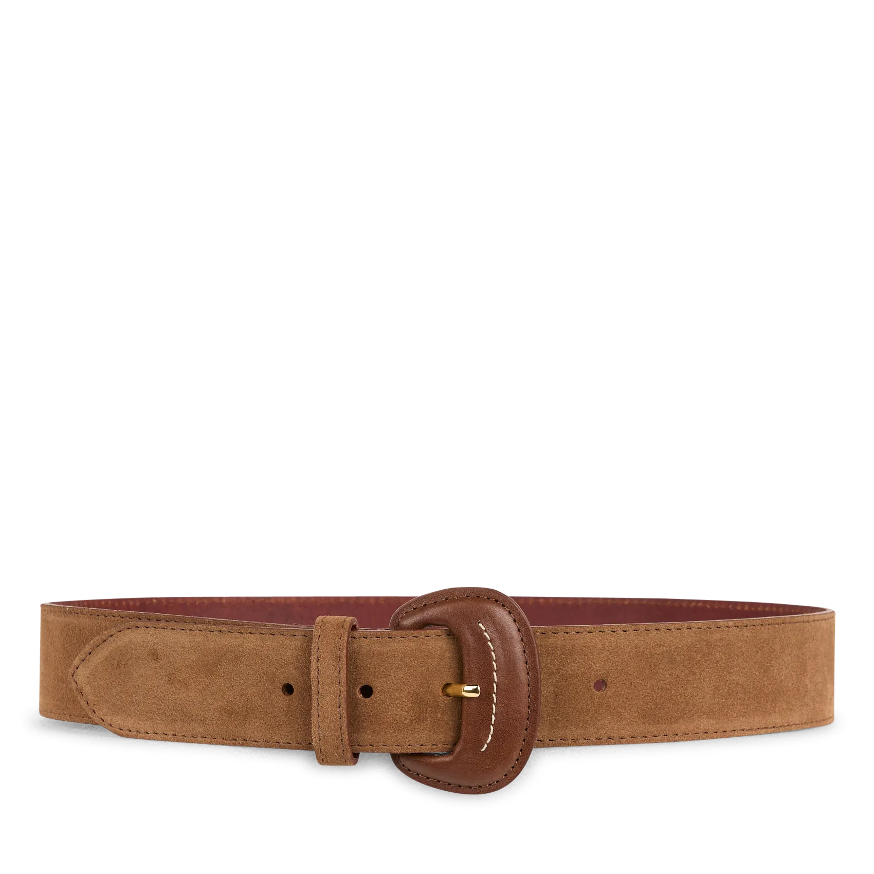 LA FEE MARABOUTEE  100 PIEL, HEBILLA CON FORMA DE JOYA, LONGITUD: 3,4 CM. HECHO EN ITALIA. EN MARRON