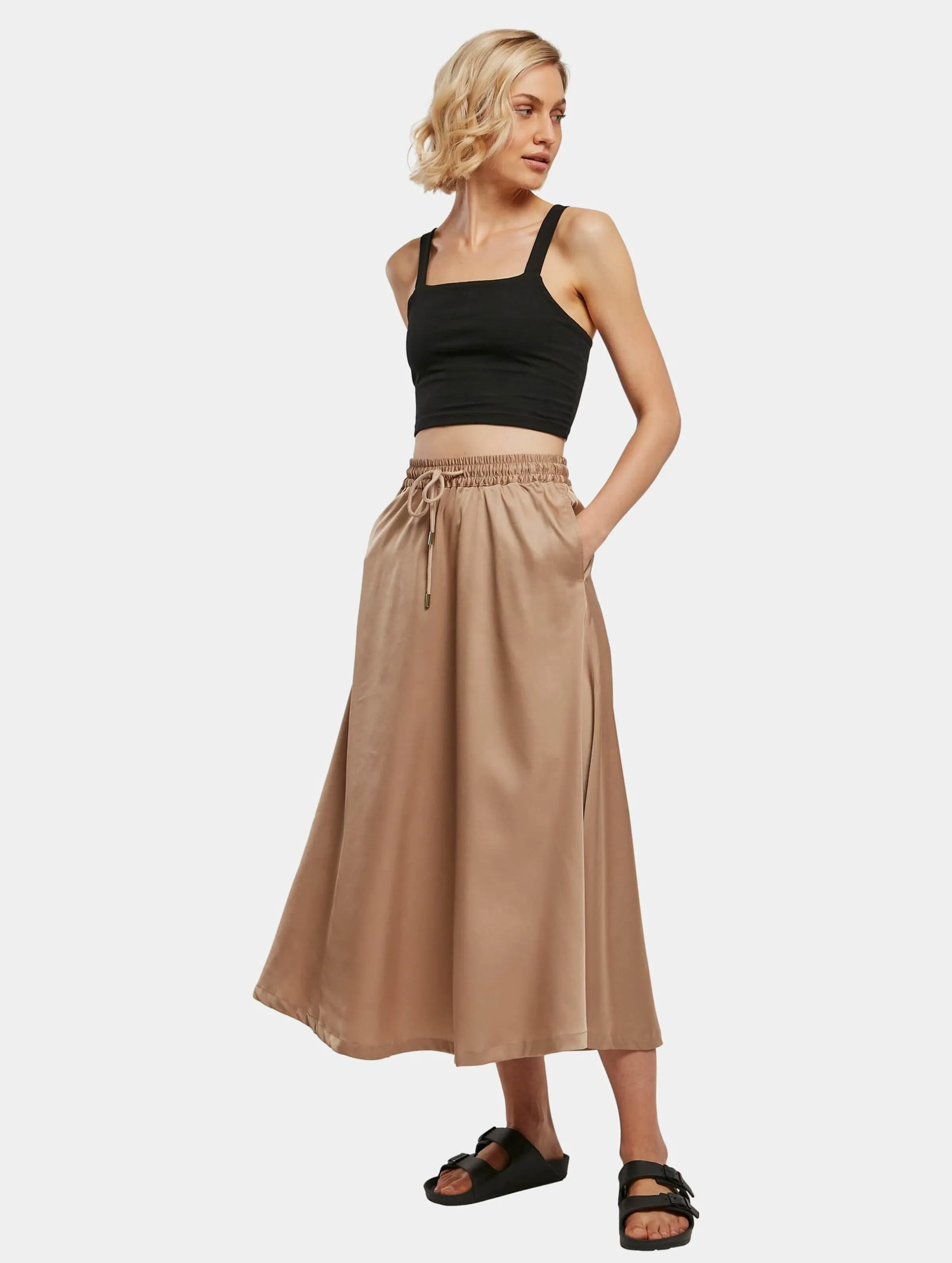 Ladies Satin Midi