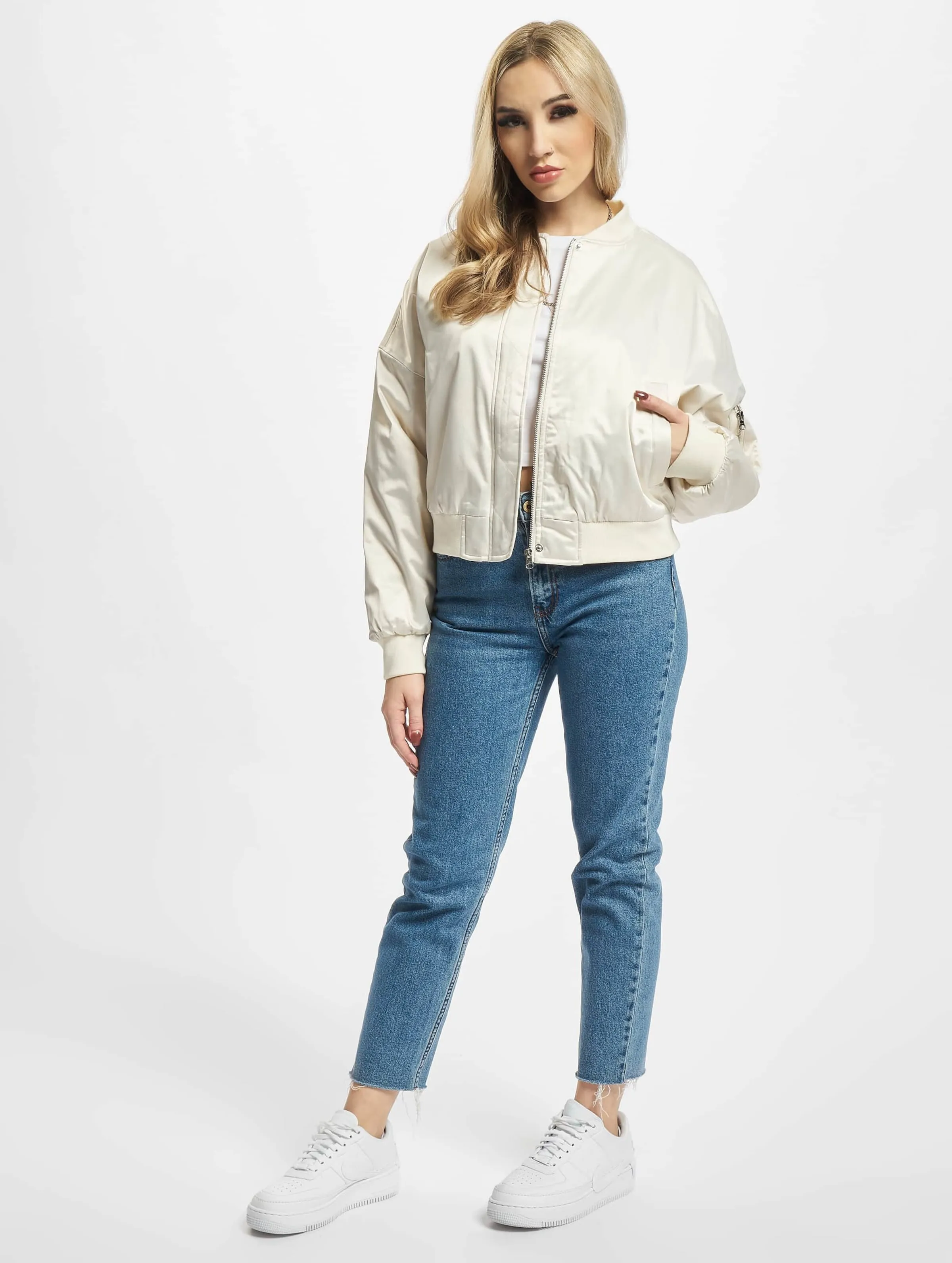Ladies Short Oversized Satin 