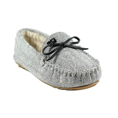 Lazy Dogz Womens/Ladies Jennings Leather Trim Moccasins