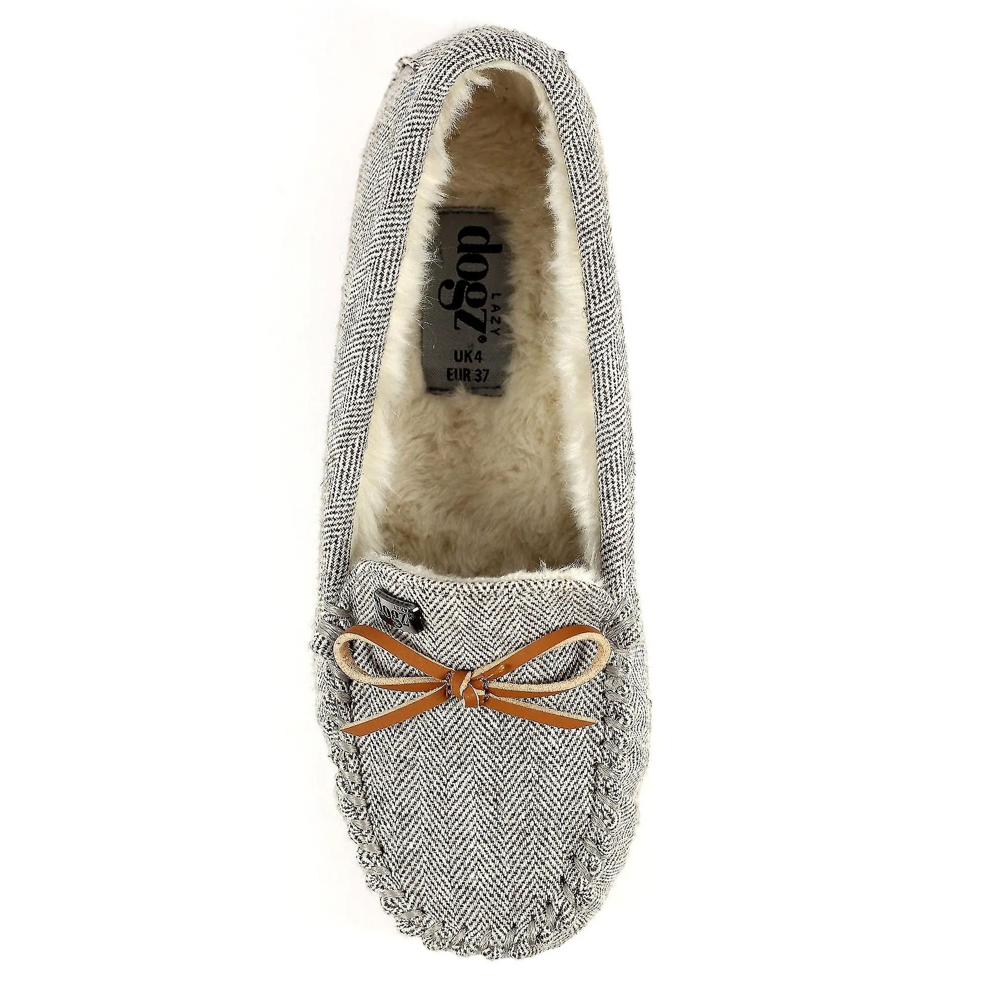 Lazy Dogz Womens/Ladies Jennings Leather Trim Moccasins