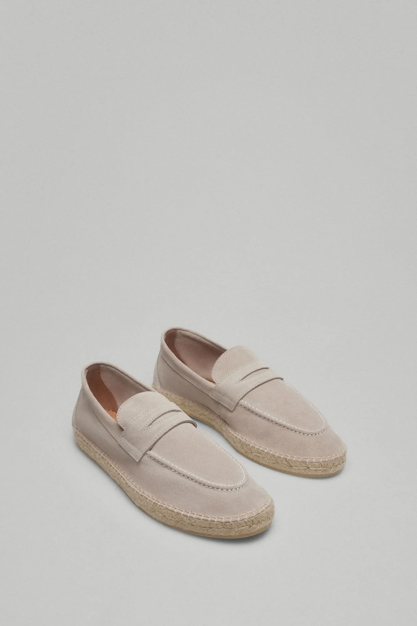 Leather penny loafer