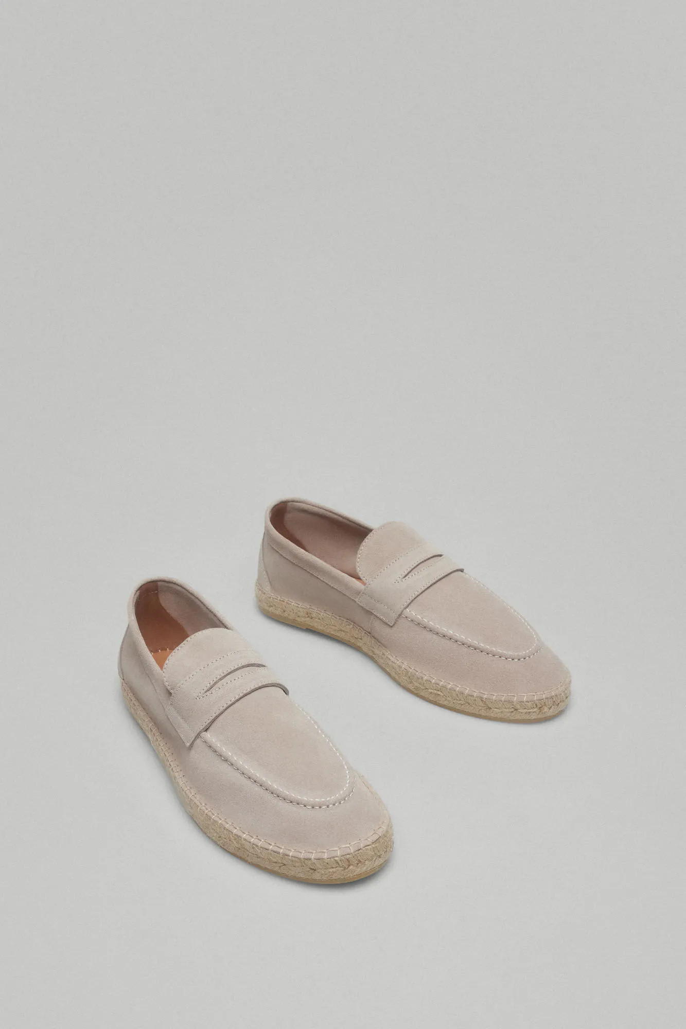 Leather penny loafer