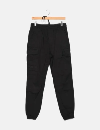 Lefties Jeans negro cargo