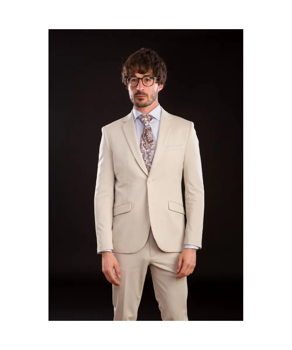 Lino Clemente – Traje beige Slimfit