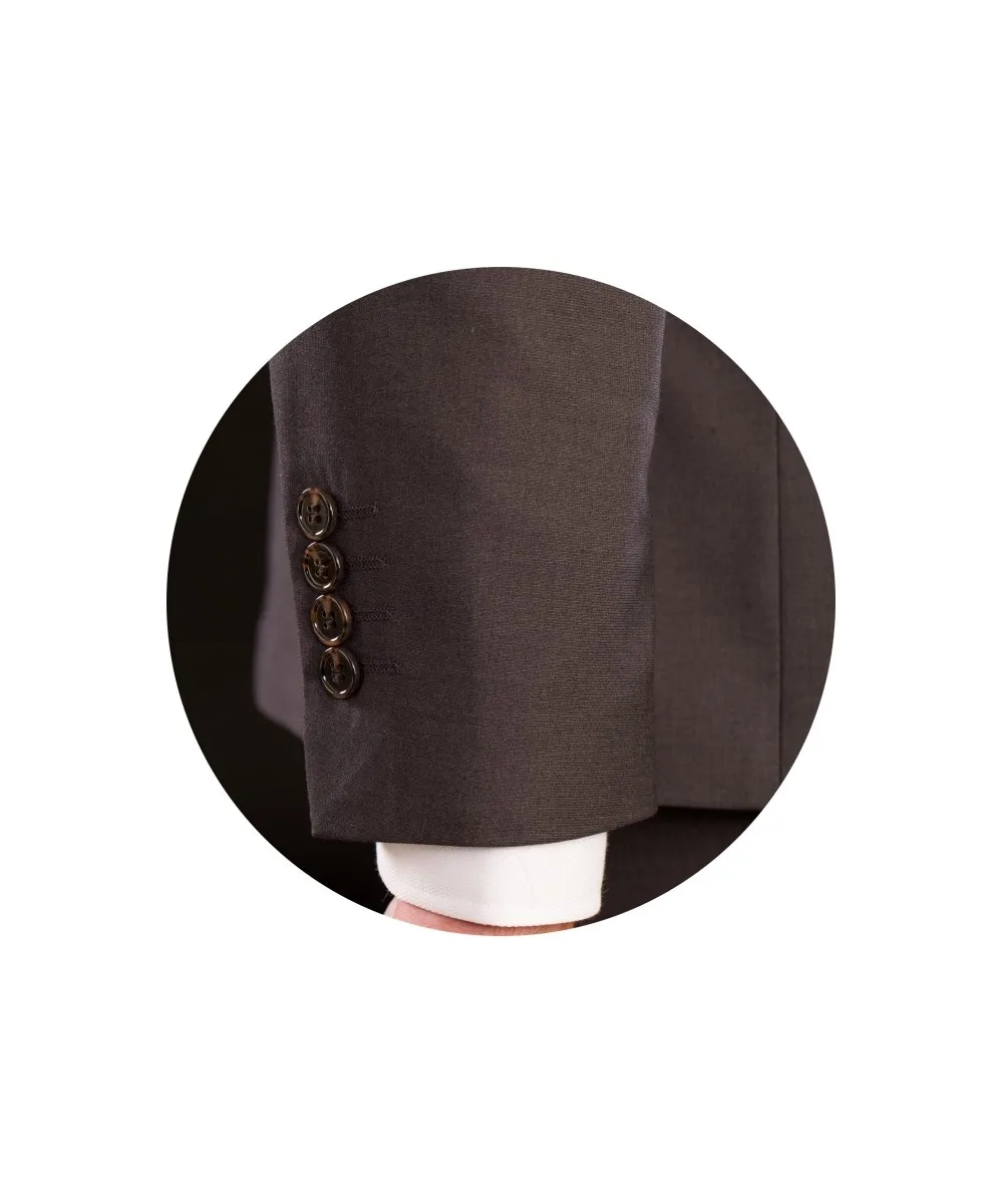 Lino Clemente – Traje cruzado gris marengo