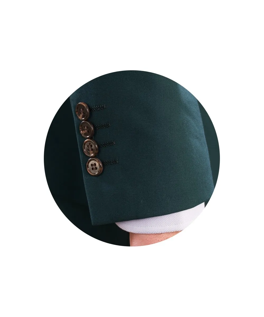 Lino Clemente – Traje cruzado verde oscuro