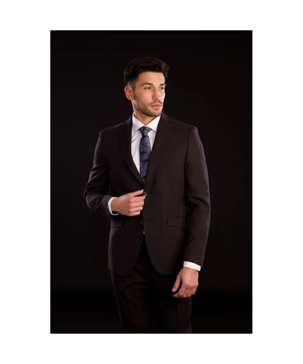 Lino Clemente – Traje negro Slim fit