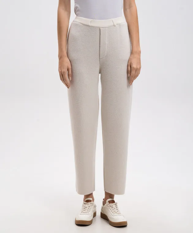LISA YANG Sonya cashmere white pants