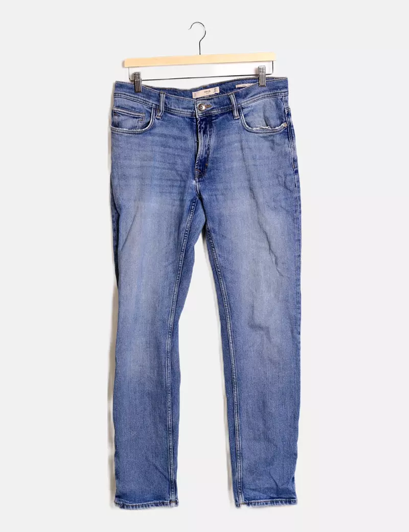 Mango Pantalón denim azul