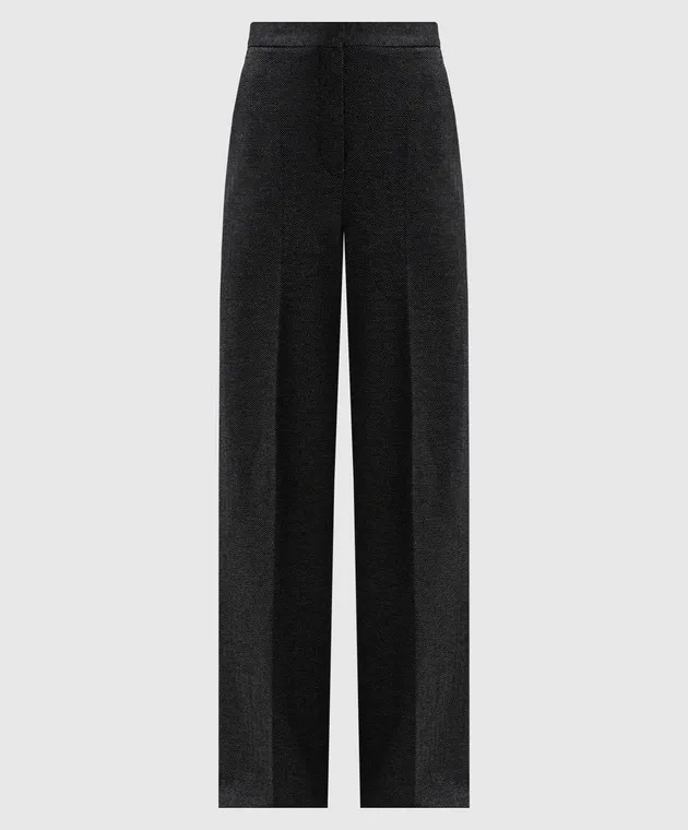 Max Mara Gray ANGORA pants with wool