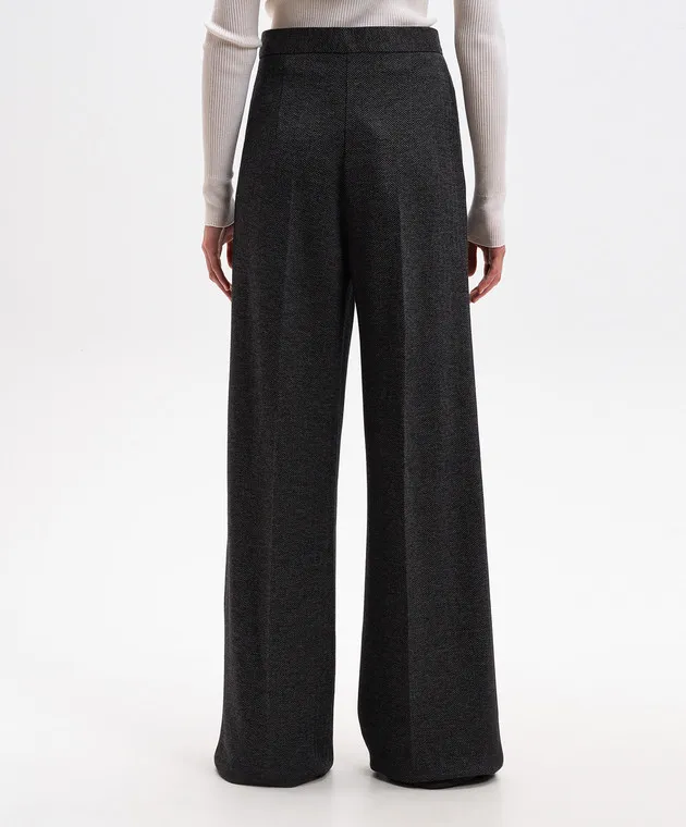 Max Mara Gray ANGORA pants with wool