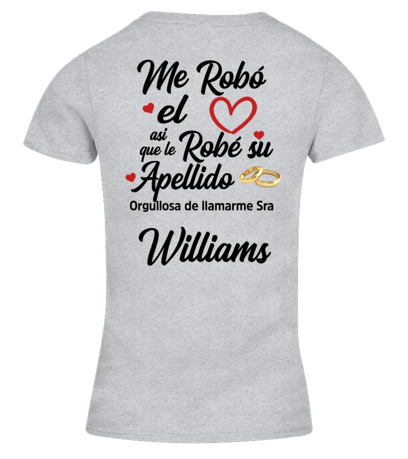 ME ROBO Camiseta cuello pico Mujer