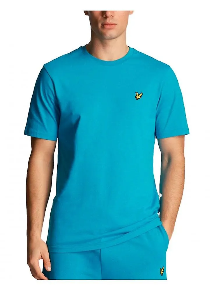 Men's Lyle & Scott Crew Neck T Shirt Leisure Blue