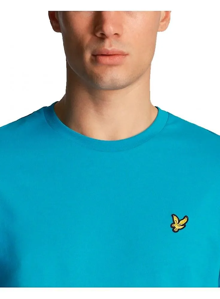 Men's Lyle & Scott Crew Neck T Shirt Leisure Blue
