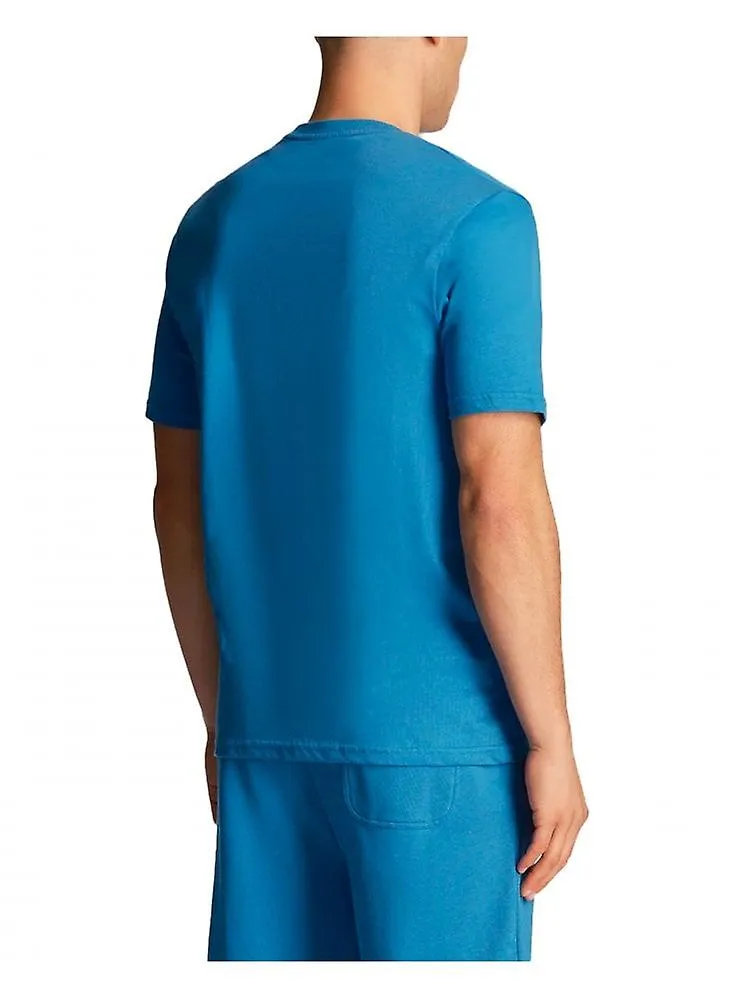 Men's Lyle & Scott Crew Neck T Shirt Spring Blue