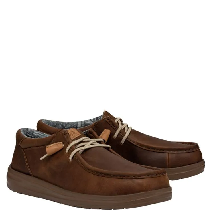 Mocasín HeyDude Wally Grip Craft Leather Marrón