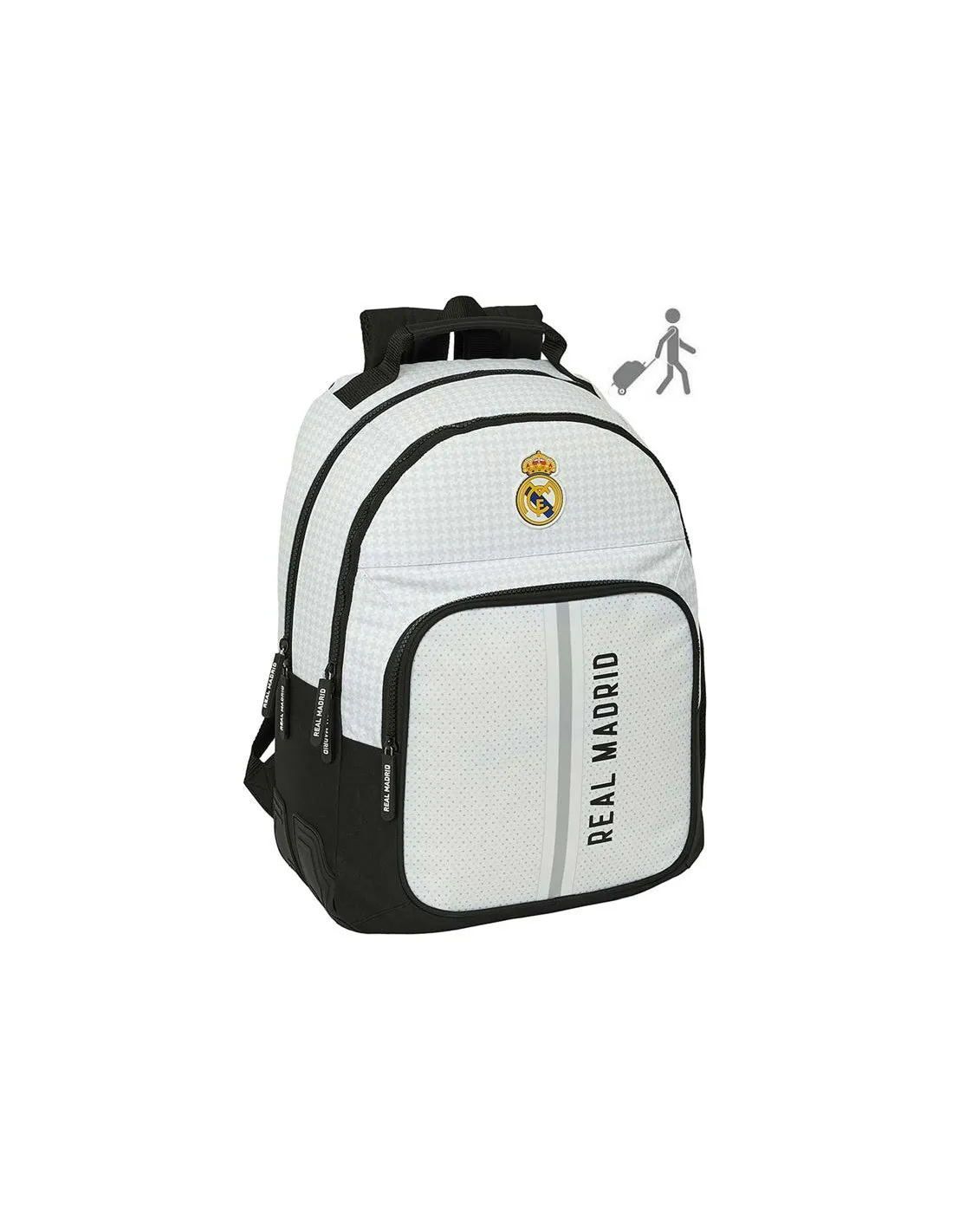 MOCHILA GRANDE REAL MADRID TRES DEPARTAMENTOS 202425