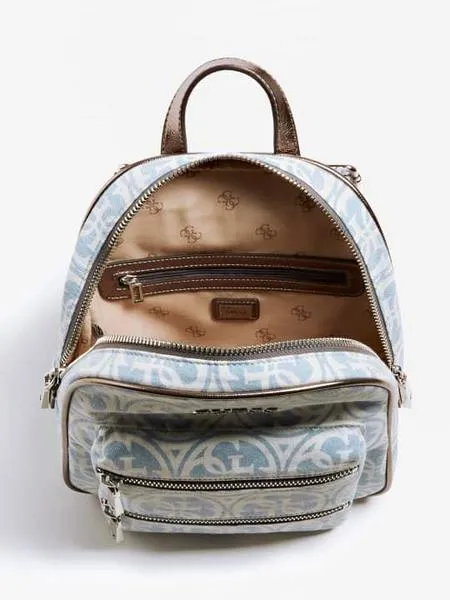 mochila guess caley denim