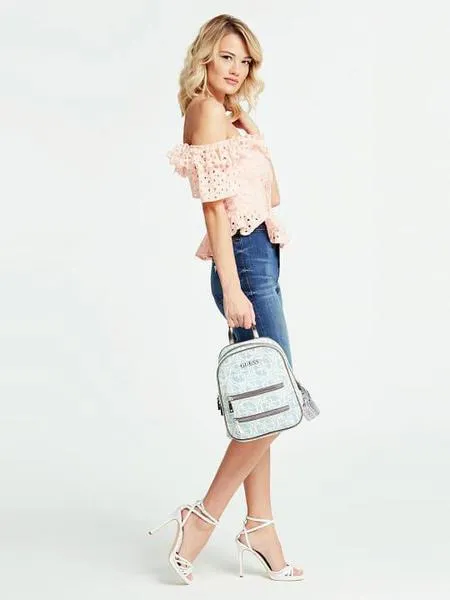 mochila guess caley denim