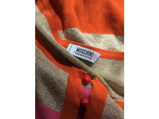 Moschino Cheap And Chic Poncho de punto Multicolor 