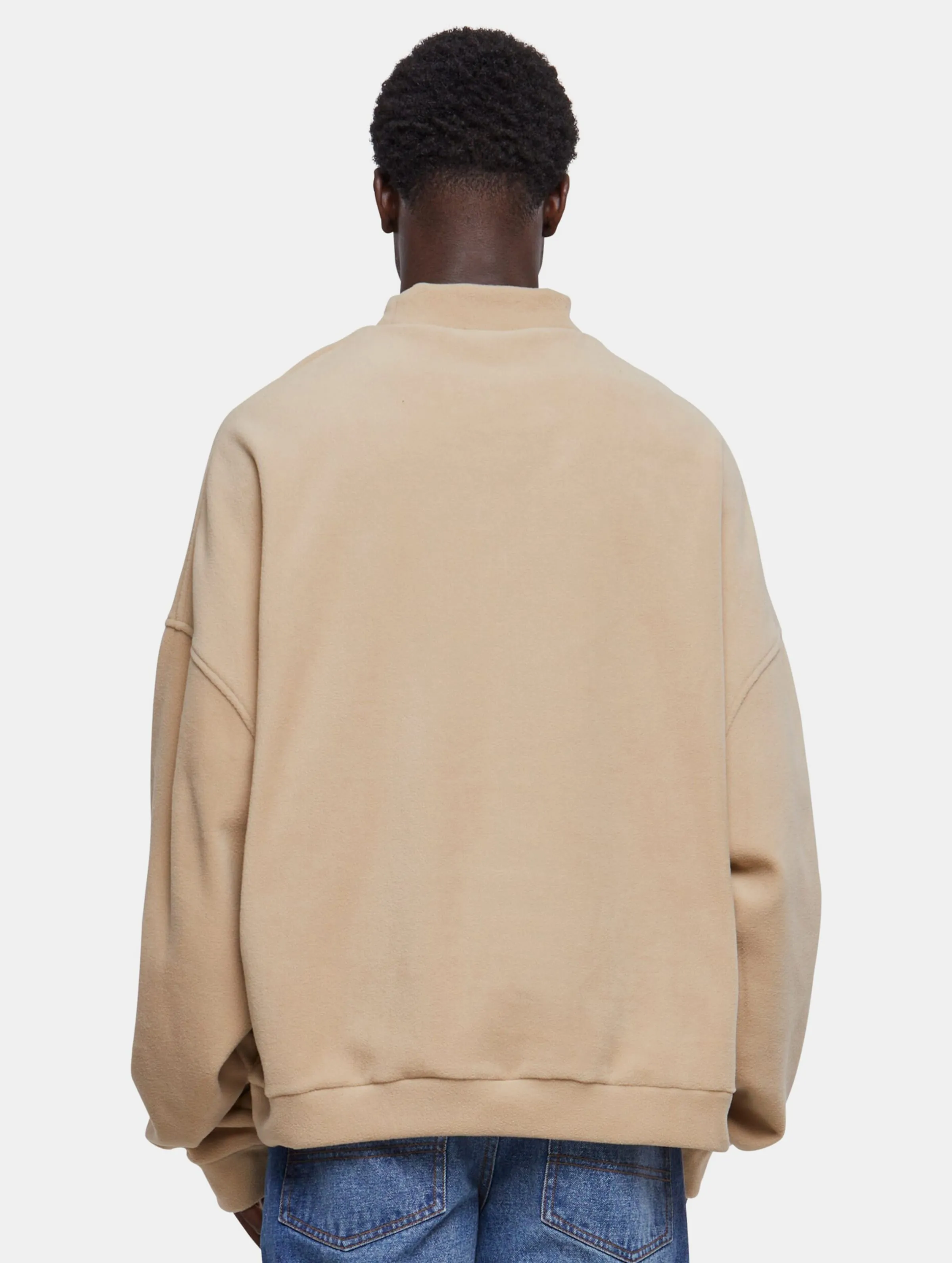 Oversized Polar Fleece Crew