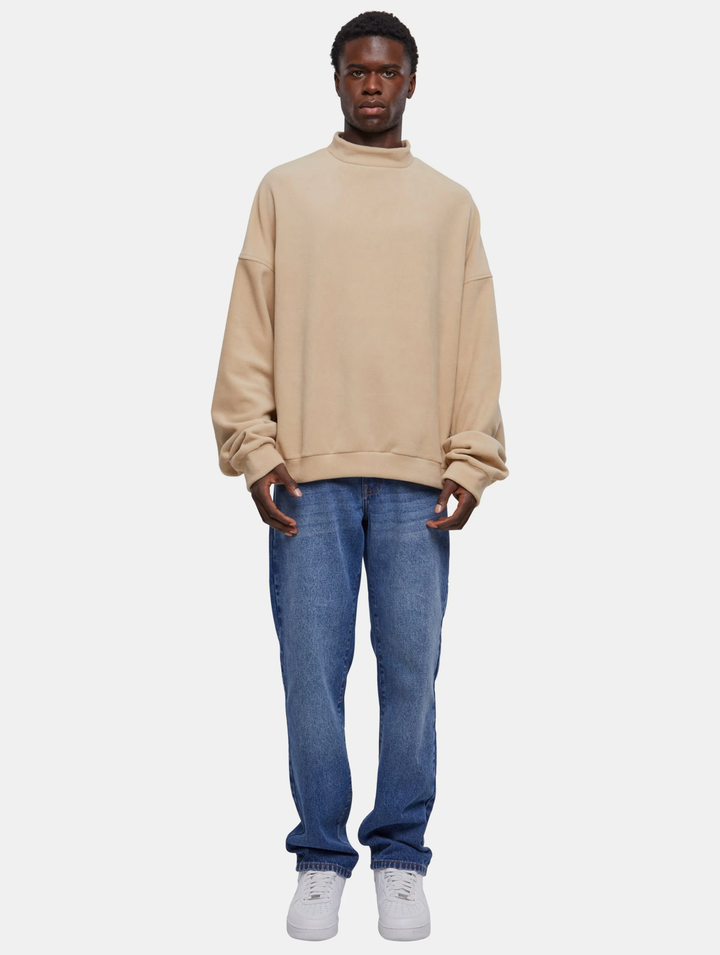 Oversized Polar Fleece Crew