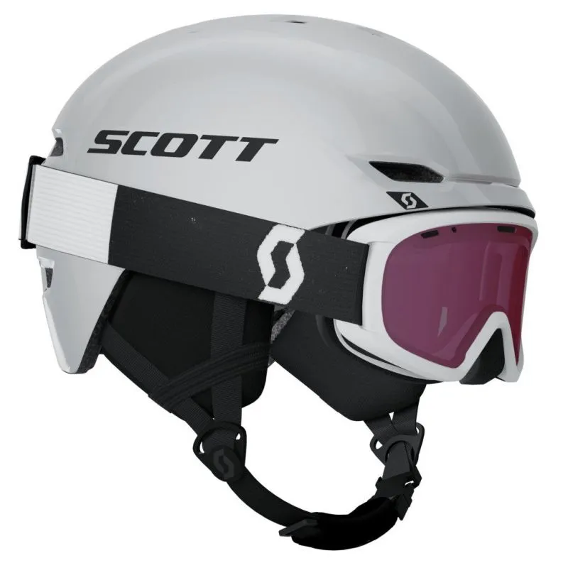 Pack casco y gafas esquí Scott Combo Hlmt Keeper 2+Goggle Jr Witty (blanco) junior