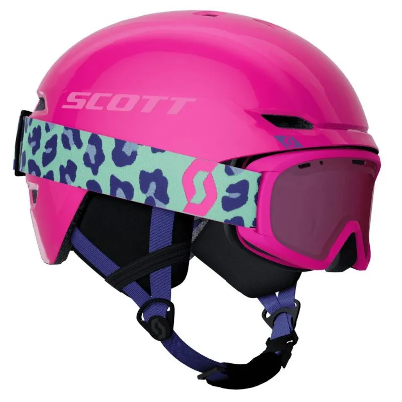 Pack casco y gafas esquí Scott Combo Hlmt Keeper 2+Goggle Jr Witty (Neon Pink) junior