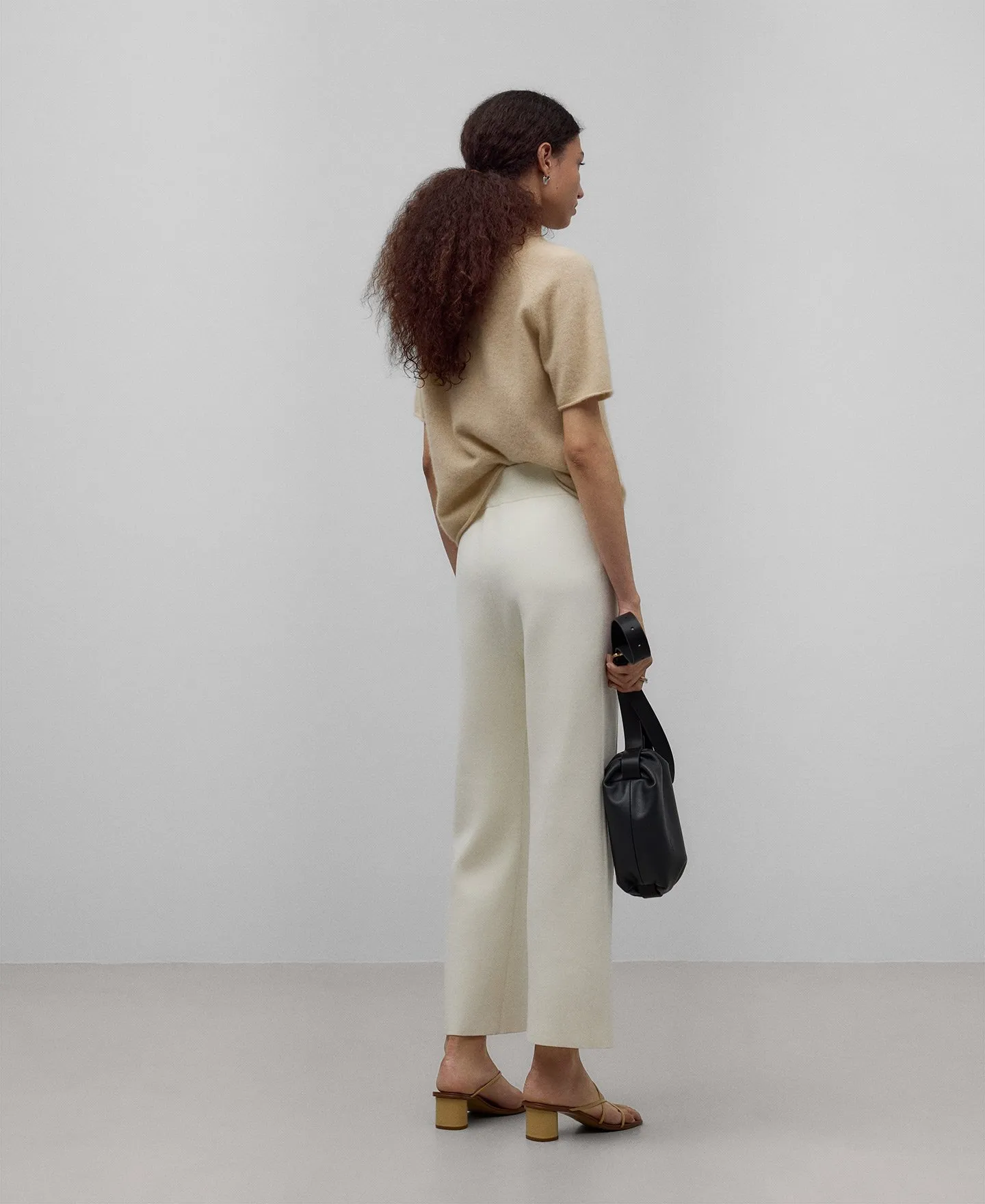 Pantalón punto crudo mujer