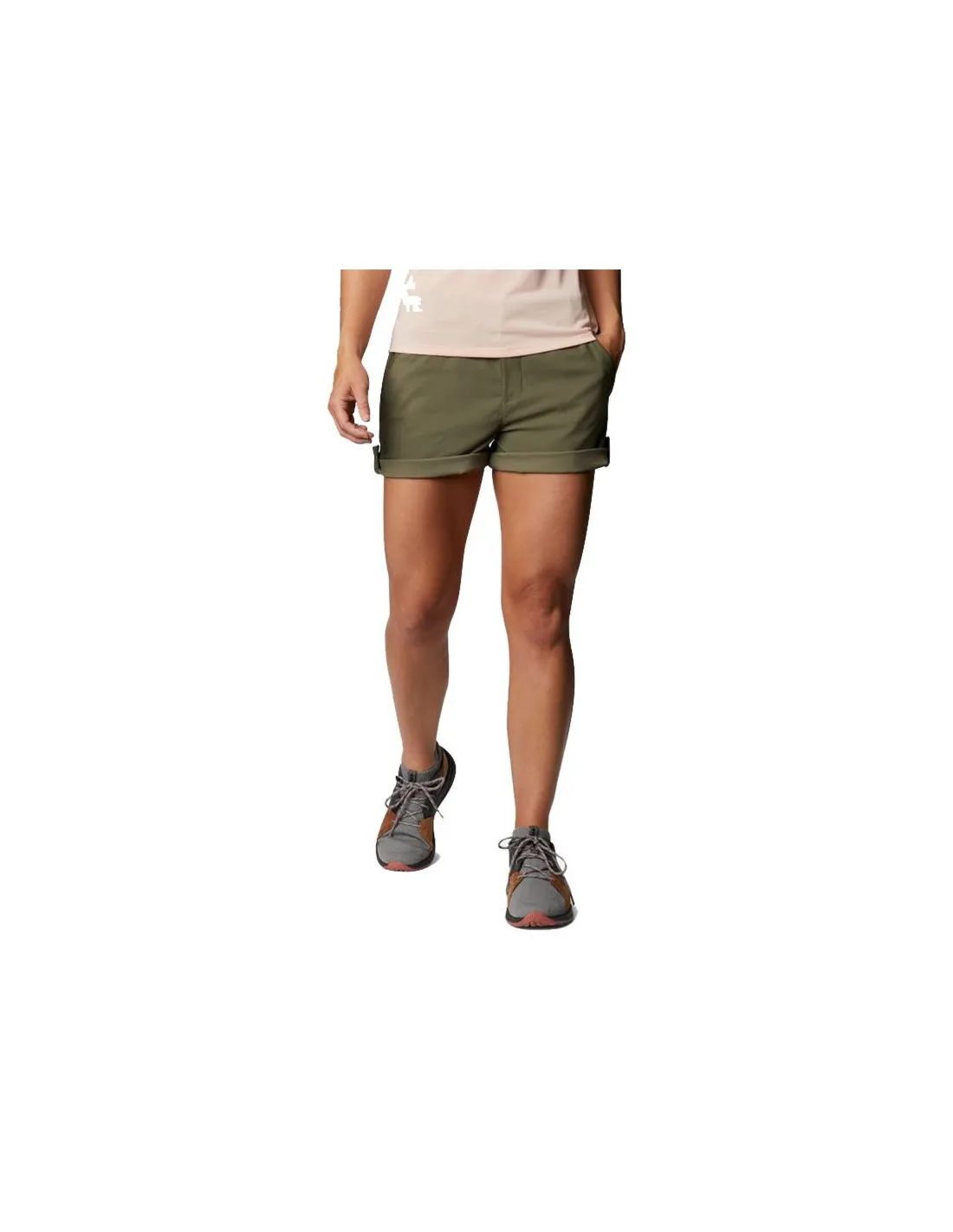 Pantalones Cortos de Montaña Columbia Firwood Camp™ Ii Verde Mujer