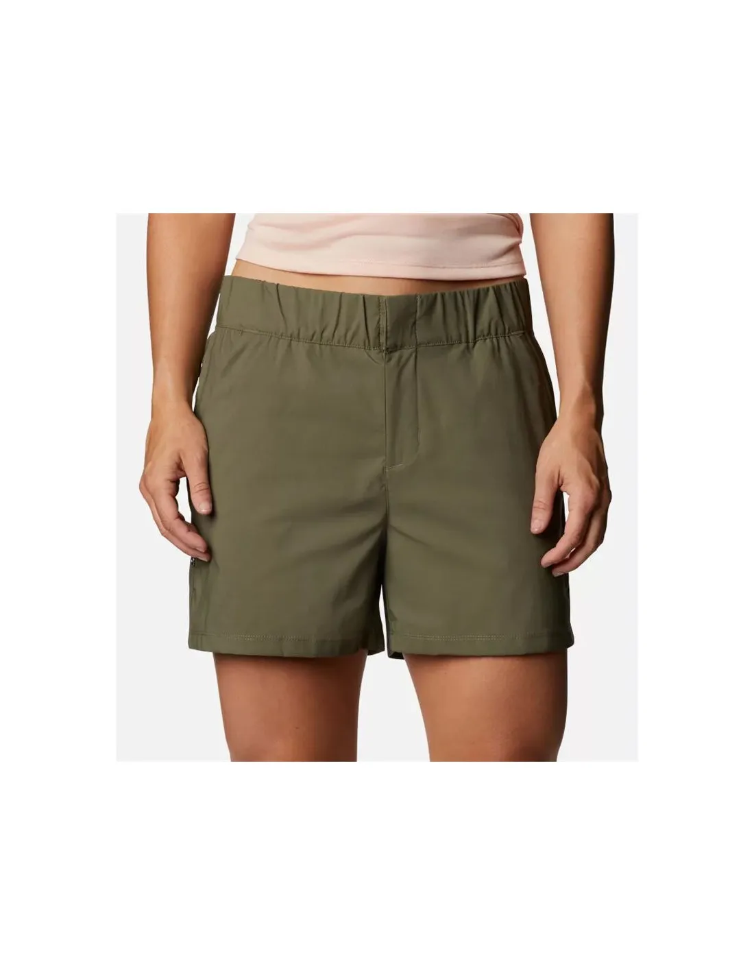 Pantalones Cortos de Montaña Columbia Firwood Camp™ Ii Verde Mujer