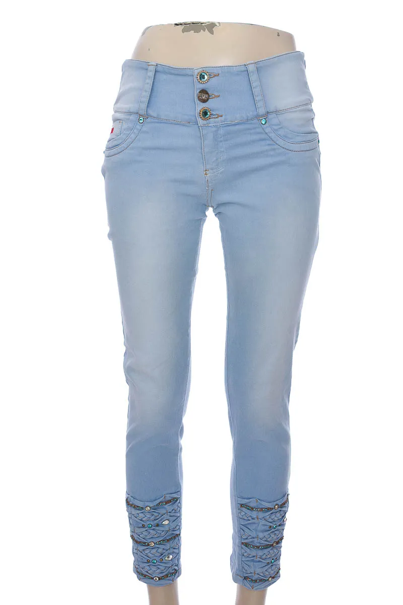 PANTALóN COLOR AZUL  LOWELL JEANS