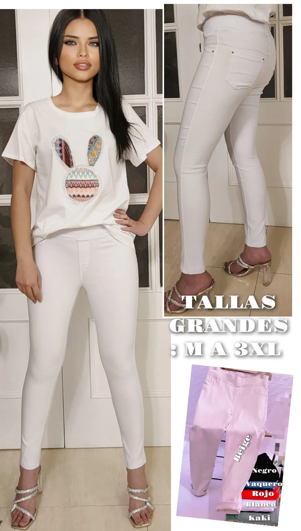Pantalón Elástico Tallas Grandes